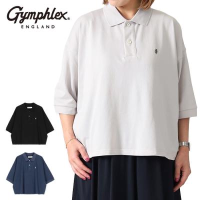 Gymphlex ジムフレックス ハイゲージ Aライン 鹿の子 ポロシャツ GY