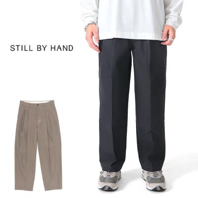 【美品】STILL BY HAND 1タック テーパード トラウザーズ パンツ Still by hand タックパンツ（メンズファッション