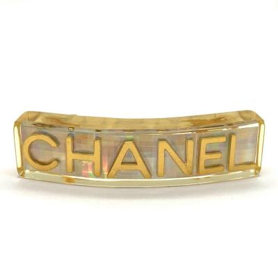 CHANELバレッタ ロゴホログラム バレッタ 楽天市場】CHANEL シャネル ロゴ バレッタ ヘアクリップ 髪留め