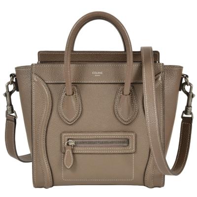 【極美品】CELINE セリーヌラゲージ ナノスリ ハンドバッグ 正規品 CELINE セリーヌ ハンドバッグ 2WAY/LUGGAGE Nano ラゲージ ナノ