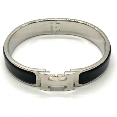 美品✨　エルメス　バングル　ブレスレット　Hクリック　 シルバー　1325 HERMES エルメス CLIC BRACELET クリックブレスレット バングル