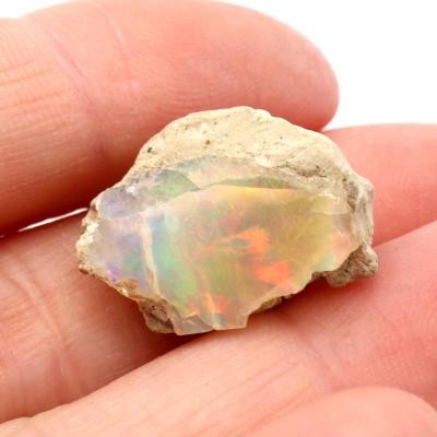 みみ【34ct】エチオピア オパール 原石 天然石 コントラルスオパール