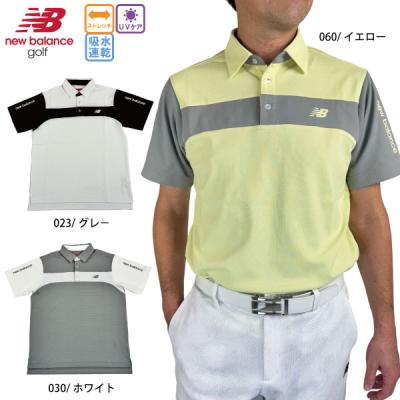 New balance ゴルフシャツ New Balance ニューバランス ゴルフウェア 半袖シャツ 春 夏 H