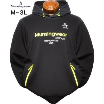 美品 マンシングウェア パーカー Lサイズ 黒 美品 マンシングウェア パーカー Lサイズ 黒 マンシングウェア