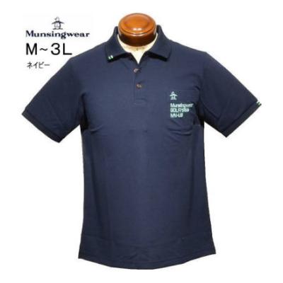 【美品✨】【3L】Munsingwear 刺繍ロゴ ゴルフウェア メンズ Munsingwear ゴルフシャツ（サイズ（S/M/L）：3L（XXL））｜メンズ