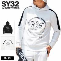 SY32 GOLF メンズ ドライ ストレッチ 長袖 プルオーバー パーカー DRY STRETCH HOODIE SYG-23A20 ゴルフ 3WF2 エスワイ スウェット ゴルフウェア SEP3 | サードウェイブ ゴルフ&スポーツ