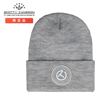 【新品】SCOTTY CAMELON ニット帽 スコッティキャメロン サークル T パッチ ニットキャップ ブラック