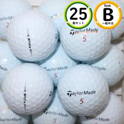 25個 TP5X pix テーラーメイド Bランク ホワイト 中古 TAYLORMADE ロストボール ゴルフボール 送料無料 25個 TP5X pix テーラーメイド Bランク ホワイト 中古