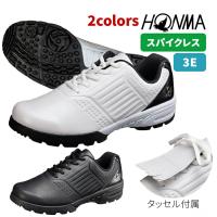 ホンマ ゴルフ シューズ スパイクレス 紐式 3E ホワイト ブラック SR12303 本間 HONMA | ゴルフパートナー 別館