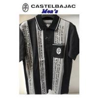 【春夏物セール 60%OFF !!】CASTELBAJAC カステルバジャック Vintage 天竺前切替 半袖ポロシャツ『ブラック/Mサイズ/46』【21970-128】 | ゴルフプラザセブンツー