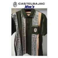 【春夏物セール 60%OFF !!】CASTELBAJAC カステルバジャック Vintage 天竺前切替 半袖ポロシャツ『フォレストグリーン』【21970-128】 | ゴルフプラザセブンツー