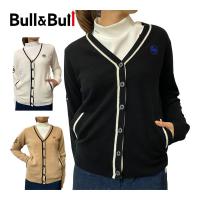 Bull＆Bull ゴルフウェア レディース カシミア混 レタード カーディガン W080-12002 2023年秋冬モデル S-L | ゴルフレンジャー