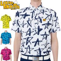 ラウドマウス メンズ ゴルフウェア シューティングスター柄 半袖 ポロシャツ 762-605 M-LL | ゴルフレンジャー