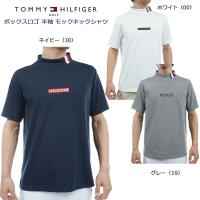 トミーヒルフィガー ゴルフ メンズ ボックスロゴ 半袖 モックネックシャツ（THMA412）2024春夏 | ゴルフギアサージ