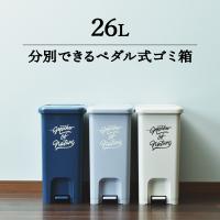 ゴミ箱 おしゃれ 30リットル袋可 26L 約幅25cm 分別 スリム ペダル 収納 蓋 キッチン 生ごみ リビング コンパクト インテリア雑貨 北欧 平和工業 ペダルペール | ゴミ箱.com