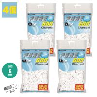 4個セット PURE 手巻きタバコ用 シャグ用 スリム チャコール フィルター 6mm x 25mm バリューパック600 手巻きたばこ用フィルター | ジーエスレック総合ストア