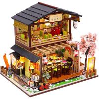 CuteBee DIY木製ドールハウス、吉本寿司、ミニチュアコレクション ドールハウス キット ミニチュアハウス 手作りキット 大人向け プレゼント | グッドディール