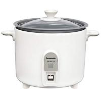 パナソニック 炊飯器 1.5合 1人用炊飯器 自動調理鍋 ミニクッカー ホワイト SR-MC03-W | グッドディール
