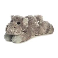 Little Howard the Stuffed Hippo Mini Flopsie by Aurora by AURORA 並行輸入 | Good Quality