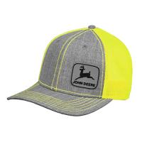 John Deere Tractors Men's Off-Center Rubber Logo Snapback Hat  Light 並行輸入 | Good Quality