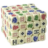 Bulkブロック100のPoker Dice   Great for Travel by Brybelly 並行輸入 | Good Quality