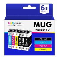 GPC Image Flex MUG-4CL マグカップ インク エプソン 対応 インクカートリッジ マグカップ MUG 4色パック + MUG-BK | グッドスマイリーYahoo!店