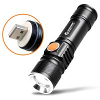 グッドグッズ 1800lm LED懐中電灯 散歩 小型 コンパクト 強力 充電式 LEDライト 防水 防塵 持ち運び便利 夜 非常時 アウトドア 一年保証 ES-20U | GOODGOODS Yahoo!店