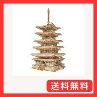 つくるんですR 日本語説明書付 3D ウッドパズル オーナメントシリーズ (五重塔) | グッドライフメディアセンター本店