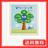 万丈 VANJOH フォトフレム Vベシックフレム 色紙サイズ ホワイト 454810 | グッドライフメディアセンター本店