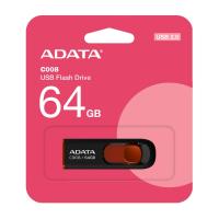 USBメモリ 64GB 5年保証 A-DATA USB2.0 スライド式 AC008-64G-RKD USB 黒 | グッドメディア2号店