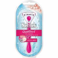 シック Schick クアトロ4 フォーウーマン ホルダー (替刃2コ付) (1コは本体に装着済み) | Goodsaniaマック土居店2ndstore