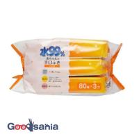 水99％ 赤ちゃんの手口ふき 80枚×3個パック | Goodsaniaマック土居店