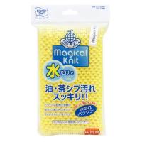 東和産業 スポンジ キッチン マジカルニット 食器洗い クリーナー イエロー 約15×2.5×8.5cm | Goodsaniaマック土居店