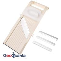 スライサー スーパーベンリナー 野菜のスライサー プロ仕様万能野菜調理器 平箱入り 日本製 アイボリー 約36.5×14.5×5cm | Goodsaniaマック土居店