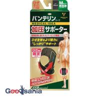 バンテリン コーワ 加圧サポーター ひざ専用 固定タイプ ふつう Mサイズ ブラック 1枚 | Goodsaniaマック土居店