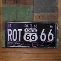 ルート66 アンティークエンボスプレート ROUTE66 Sign Map インテリア ライセンスプレート | アメリカン雑貨のグッズファーム