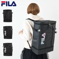 FILA フィラ リュック バッグ バックパック サイン メンズ レディース 35L ボックス型 軽量 撥水 SIGN ブラック 黒 7763 | Goods Lab Plus
