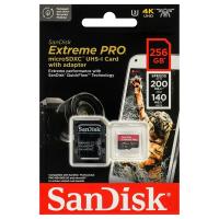 SanDisk SDSQXCD-256G-GN6MA Extreme Proシリーズ microSDXC 256GB A2/V30/U3 R=200MB/s W=140MB/s 英語パッケージ | グッドウィル ヤフー店