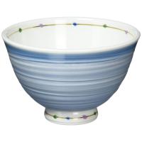 波佐見焼 軽量 飯碗 (大) カラードット柄 青色 電子レンジ 食洗器可 日本製 14777 | GOOD ZERO
