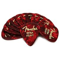 Fender(フェンダー) ピック 351 Shape Premium Picks, Extra Heavy, Red Moto, 12 Count | GOOD ZERO