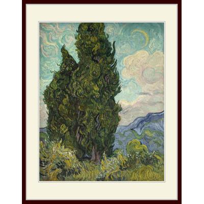 風景画 作家 オリバー 作品名 糸杉のある242/250 額サイズ55x43c ゴッホ 糸杉の商品一覧 通販 - Yahoo!ショッピング