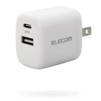 エレコム急速充電器Type-CUSBPD対応30W2ポート(USB-C/USB-A)小型軽量【iPhone1615iPadMacbookAirSurf | gourdストア