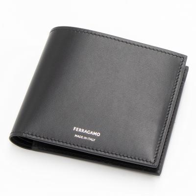 Salvatore Ferragamo 二つ折り財布 黒　新品 サルバトーレフェラガモ Salvatore Ferragamo 二つ折り財布