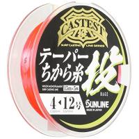 サンラインSUNLINE ナイロンライン CASTEST テーパー力糸投 75m #4-12 レッド | Grandioso