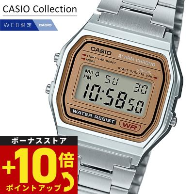 カシオ　A158WEA-1 A158WA-1 | Vintage Silver Stainless Steel Metal Watch | CASIO