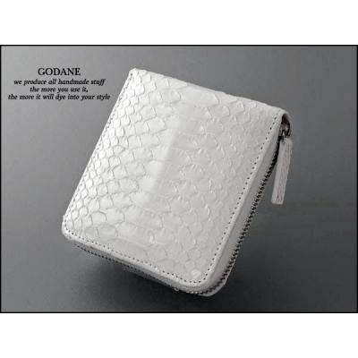 GODANE レザー ウォレット ホワイト/ベージュ GODANE レザー