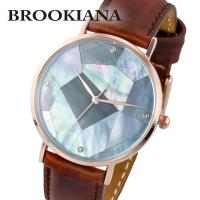 ブルッキアーナ 腕時計 メンズ BROOKIANA ROUND SLIM PEARL BA3101-RPBLBR | グラフノン Yahoo!店
