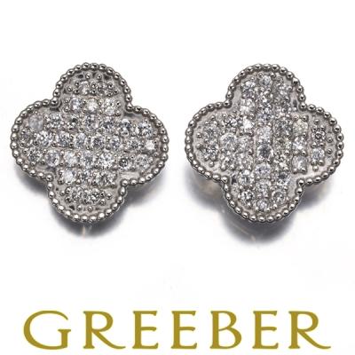 ダイヤ ダイヤモンド 0.17ct/0.17ct フラワー パヴェ ピアス Pt900 