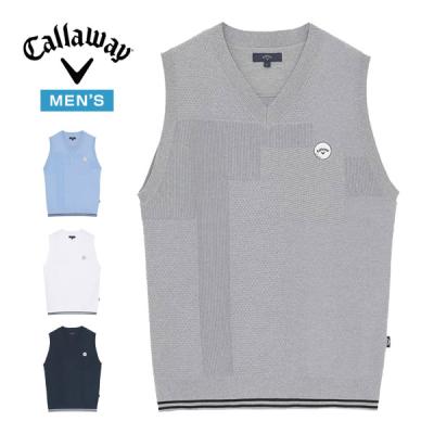 新品　callaway キャロウェイゴルフ ベスト M 元値17600円 Callaway ゴルフ メンズベスト（サイズ（S/M/L）：L）｜メンズウエア
