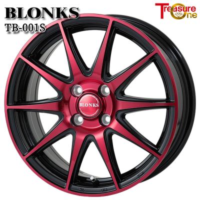 14インチ アルミホイール レッド タイヤセット（自動車用タイヤ